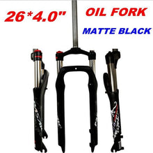 Litepro MTB Moutain Snow Bike 26*4.0" Fat Bicycle Fork Air Gas Oil Locking Suspension Forks Disc Brake Aluminium Alloy 135mm