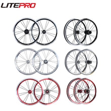 Litepro JKLapin 14 16 Inch 74 85MM Wheelset Folding Bicycle V Brake Single External 3 Speed Alloy Wheels Rims