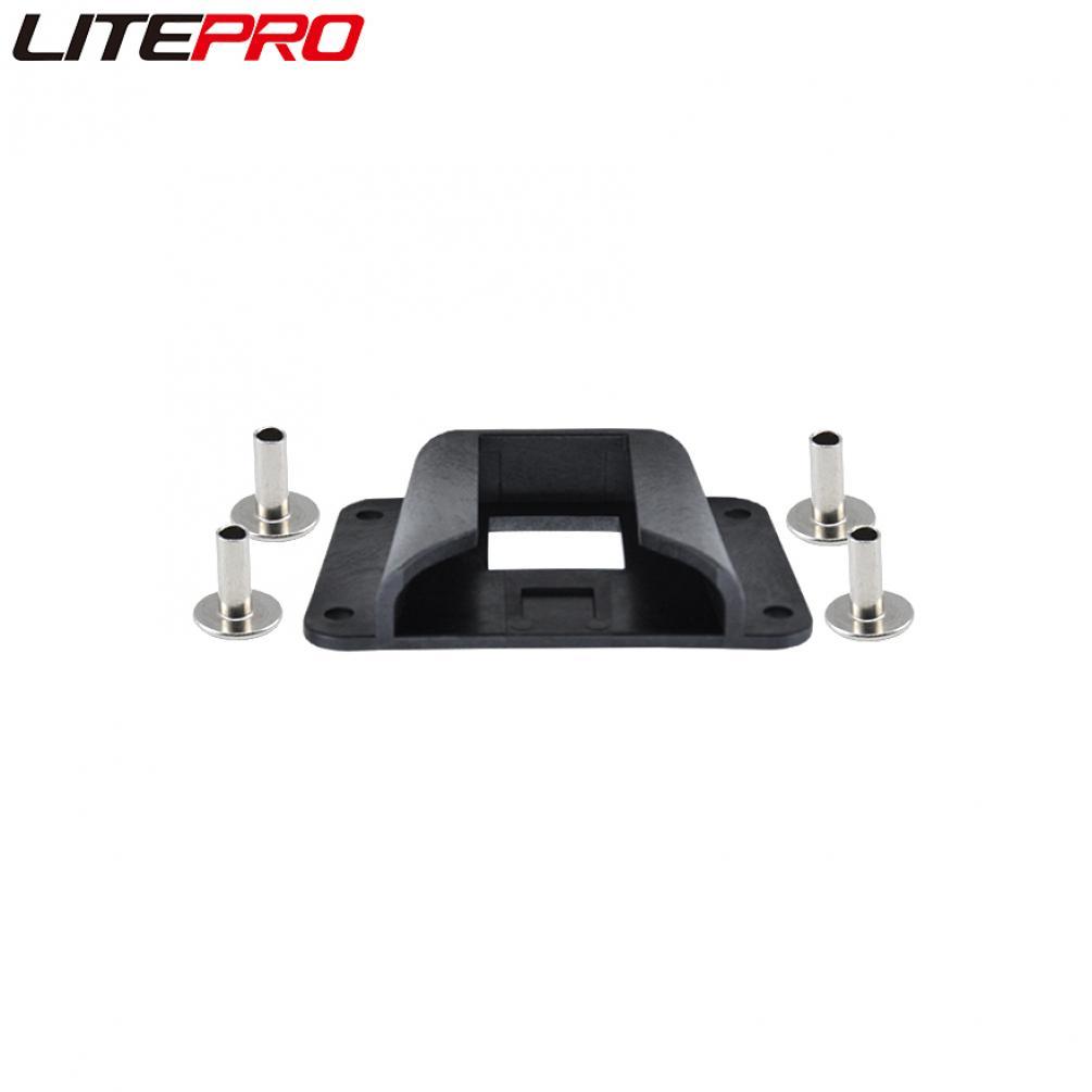Litepro DIY Pig Nose Bag Adapter Hard Shell Storage Panniers Plastic Holder Buckle With Screws For Brompton Bicycle