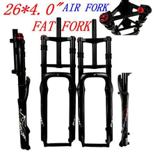 Litepro P35 Snow Bike Fork ATV 26*4.0 Aluminum Alloy Oil Gas Shock Absorber Air Front Fork Double Shoulder Off-road Bicycle 135MM