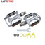 Litepro Bicycle Steel Axle Quick Release Pedal 14mm Thread Sealed Bearing Pedals For Brompton Folding Bike