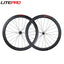 Litepro JKLapin 700C Full Carbon Fibre Bicycle Wheelset 38 48 60 85MM Road Bike QR Disc Brake 24Holes 11S Wheels Rim