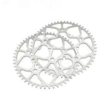 Litepro 52 54T Spade Chainring For Brompton Bicycle Aluminum Alloy BCD130MM Silver Sprocket Folding Bike Chainwheel
