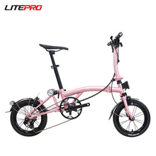 Litepro BOB3-14K 14Inch External 3Speed Tri-fold M Bar Folding Bicycle Chromium Molybdenum Steel Frame C Clip