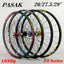 PASAK MTB Bicycle Wheel 26inch Sealed Bearing Disc Brake Mountain Bike Wheelset 27.5 29 120Ring Round Spoke Cassette Freewheel