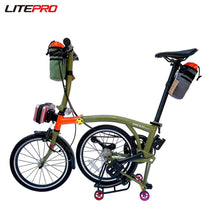Litepro-Litepro Water Bottle Holder Front Frame Rack Bag Seatpost Cage Holder For Brompton Bicycle