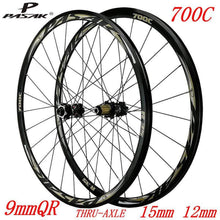 Litepro 700C Bicycle QR Thru Axle Disc Brake Wheelset Road Bike 6Claws 12Speed 30MM Wheels Rims