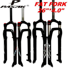 Litepro MTB Moutain Snow Bike 26*4.0" Fat Bicycle Fork Air Gas Oil Locking Suspension Forks Disc Brake Aluminium Alloy 135mm