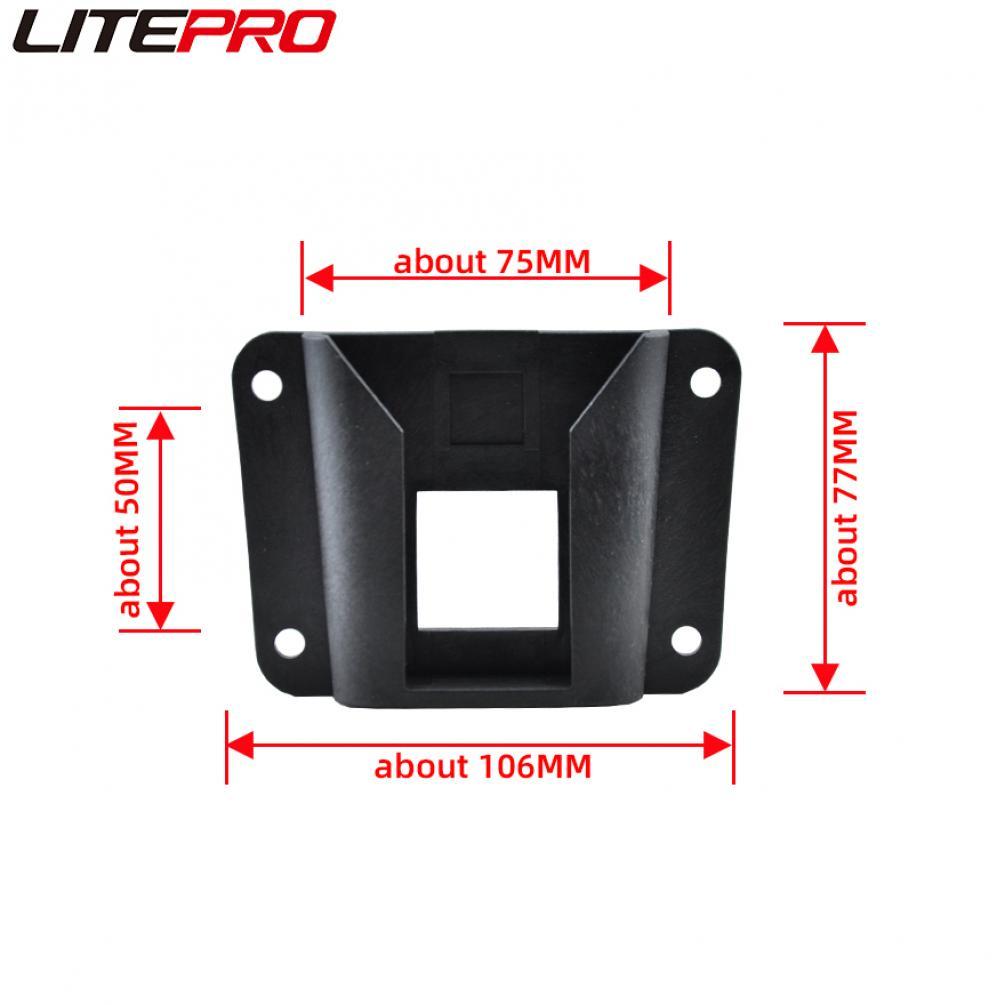 Litepro DIY Pig Nose Bag Adapter Hard Shell Storage Panniers Plastic Holder Buckle With Screws For Brompton Bicycle