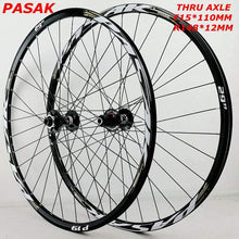 Litepro MTB Moutain Bike Wheelset 26/27.5/29Inch Soft Tail Downhill Thru-axis Axle 15*110 12*148 32H Disc Brake Rim Bicycle Wheels