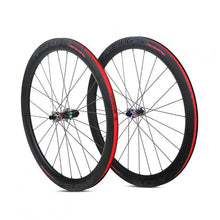 Litepro RS Road Bike 50mm Carbon Fibre Wheelset Disc Brake Thru Axle 12x100 12x142mm 4 Bearing Colorful Hub Straight Pull Spokes 700C Wheels Rim