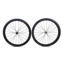 Litepro RS Road Bike 50mm Carbon Fibre Wheelset Disc Brake Thru Axle 12x100 12x142mm 4 Bearing Colorful Hub Straight Pull Spokes 700C Wheels Rim