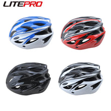 Litepro Folding Bicycle Integrally Molded Safety Helmet MTB Road Bike Breathable Anti Impact Hard Hat Cycling Equipment