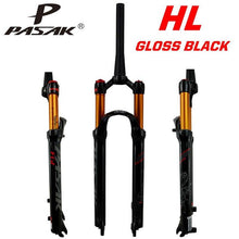 Litepro MTB Mountain Bike Air Fork 27.5 29inch 1-1/2"39.8 Suspension Forks Spinal Canal Shock Absorber Oil Damping Disc Brake