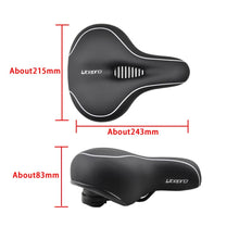 Litepro-Litepro Shock Absorption Leather Saddle Folding Bicycle Waterproof Soft Large Area Cushion For MTB Road Bike