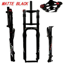 Litepro P35 Snow Bike Fork ATV 26*4.0 Aluminum Alloy Oil Gas Shock Absorber Air Front Fork Double Shoulder Off-road Bicycle 135MM