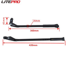 Litepro Folding Bicycle Quick Release Portable Kickstand 26 27.5 29Inch 700C Bike Aluminum Alloy Adjustable Footrest