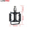 Litepro Bicycle Steel Axle Quick Release Pedal 14mm Thread Sealed Bearing Pedals For Brompton Folding Bike