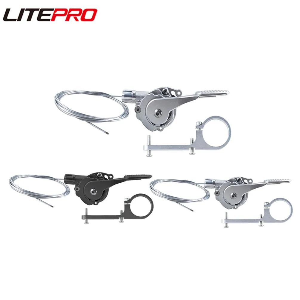 Litepro Bike External 7 Speed DIP Shifters Aluminum Alloy Trigger Shifter For Brompton Bicycle Finger Dial