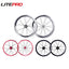 Litepro 16Inch Disc V Brake Wheels Alloy 74x130 100x135MM Rims Folding Bicycle 20MM 11S 4Sealed Bearing Wheelset