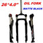 PASAK MTB Moutain Snow Bike 26*4.0" Fat Bicycle Fork Air Gas Oil Locking Suspension Forks Disc Brake Aluminium Alloy 135mm