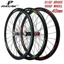 Litepro 700C Disc Brake Road Bicycle Wheelset 40MM Rim QR/Thru-axis Straight Pull 24H V/C Brake 29inch Alloy Wheels 12Speed