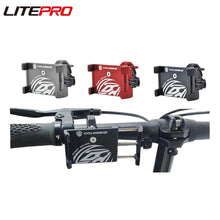 Litepro Folding Bicycle Mobile Phone Holder Non-Slip 360 Degree Rotation Adjustable Angle Electric Bike Cell Phone Gps Rack