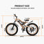 (US WAREHOUSE SHIP) AOSTIRMOTOR 26" 1500W Electric Bike Fat Tire 48V 15AH Removable Lithium Battery for Adults S18-1500W Litepro Ebike E-bike