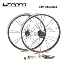 Litepro 16 Inch 349 Wheelset Front 2 Rear 4 Bearing 11 Speed 74 130MM