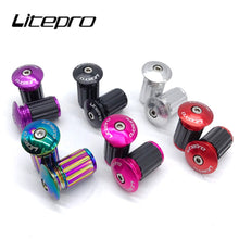 Litepro Aluminum Handlebar Lock Plugs – 22-24mm, Expansion Fit, Lightweight 30g/Pair