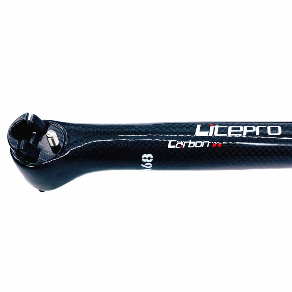 Litepro Folding Bike A68 Carbon Fiber 33.9*580MM Integrated 5/25 Degree Seatpost