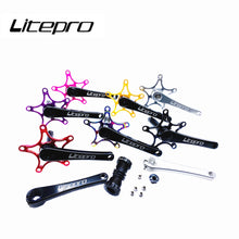 Litepro Folding Bike Integrated Hollow Crankset Aluminum Alloy 412 For Brompton