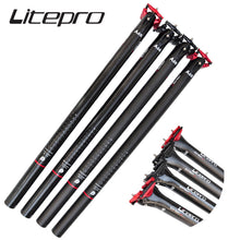 Tija de sillín integrada de fibra de carbono Litepro A65 33,9 mm/31,8 mm