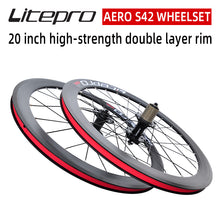 Litepro S42 406/451 AERO Wheelset Disc/V Brake 74/130 100/130 100/135
