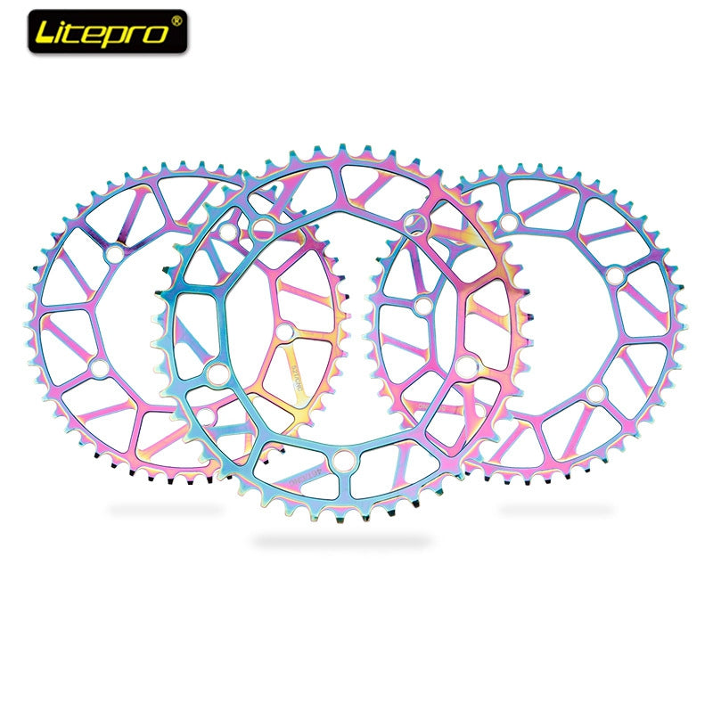 Litepro Folding Bike Electroplating Color Chainring