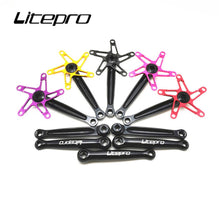 Litepro 170mm Fan-Shaped Square Hole Hollow Crankset