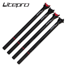 Tija de sillín integrada de fibra de carbono Litepro A65 33,9 mm/31,8 mm
