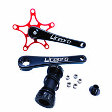 Litepro Folding Bike Integrated Hollow Crankset Aluminum Alloy 412 For Brompton