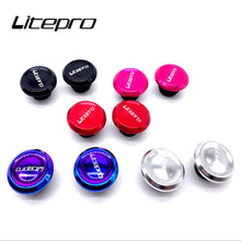Litepro Bike Handlebar End Plugs – Plastic Body with Aluminum Cover, Lightweight 8.9g
