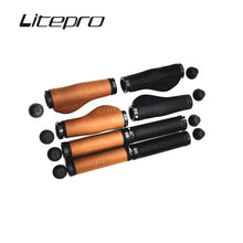 Litepro PU Leather Bike Grips – 22.2mm, 128/132mm, Premium Synthetic Leather (140g/200g per Pair)