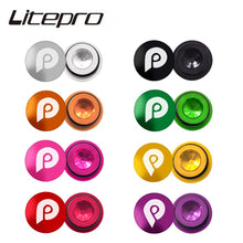Litepro 1pc Integrated Hollow Crank Cap Cover Aluminum Alloy Chainwheel Plugs Compatible With Bicycle Crankset Covers 6g