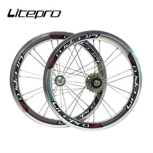 Litepro AERO 16Inch 305 349 V Brake 74mm 95mm External 5 Speed Wheelset For Dahon D5 Folding Bicycle Sealed Bearing Wheels