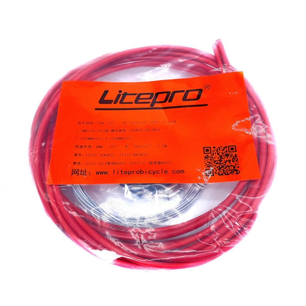 Litepro Elite MTB, juegos de cables de freno para bicicleta de montaña y carretera, juegos de carcasa de Cable de cambio de transmisión de tubería, piezas de bicicleta