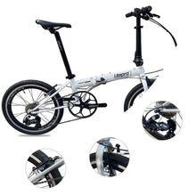 Litepro 20Inch Folding Bike V Brake External 10Speed Bicycle Steel Frame Portable Vehicl