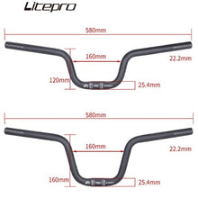 Litepro U-Shaped Folding Bike Handlebar – 25.4x580mm, 120/160mm Lift, Aluminum Alloy (275g/290g)