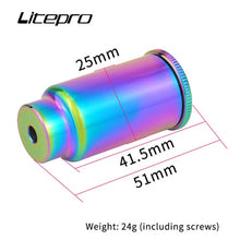 Litepro Elite Front Wheel Quick Release Lamp Holder Alloy Fork Lights Clamps Mount Headlight Action Camera For birdy Bike