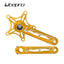 Litepro Elite Hollow Integrated Cranks BMX Bike Aluminum Alloy 5 Claws Crank 116 mm Shaft With Ceramic Bottom Bracket