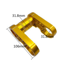 Litepro Double Handlebar Stem for Birdy Bikes – 31.8mm Aluminum Alloy, Lightweight (180.8g), 6 Colors