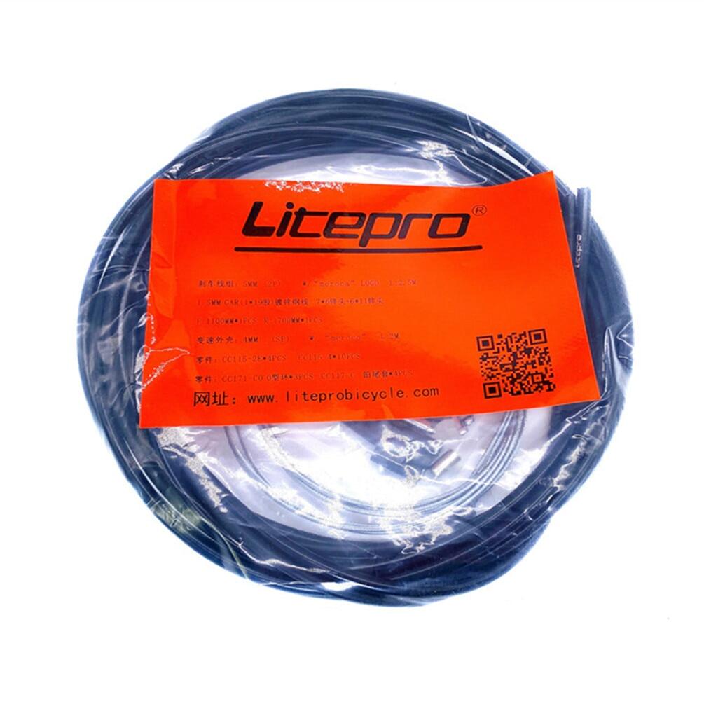 Litepro Elite MTB, juegos de cables de freno para bicicleta de montaña y carretera, juegos de carcasa de Cable de cambio de transmisión de tubería, piezas de bicicleta