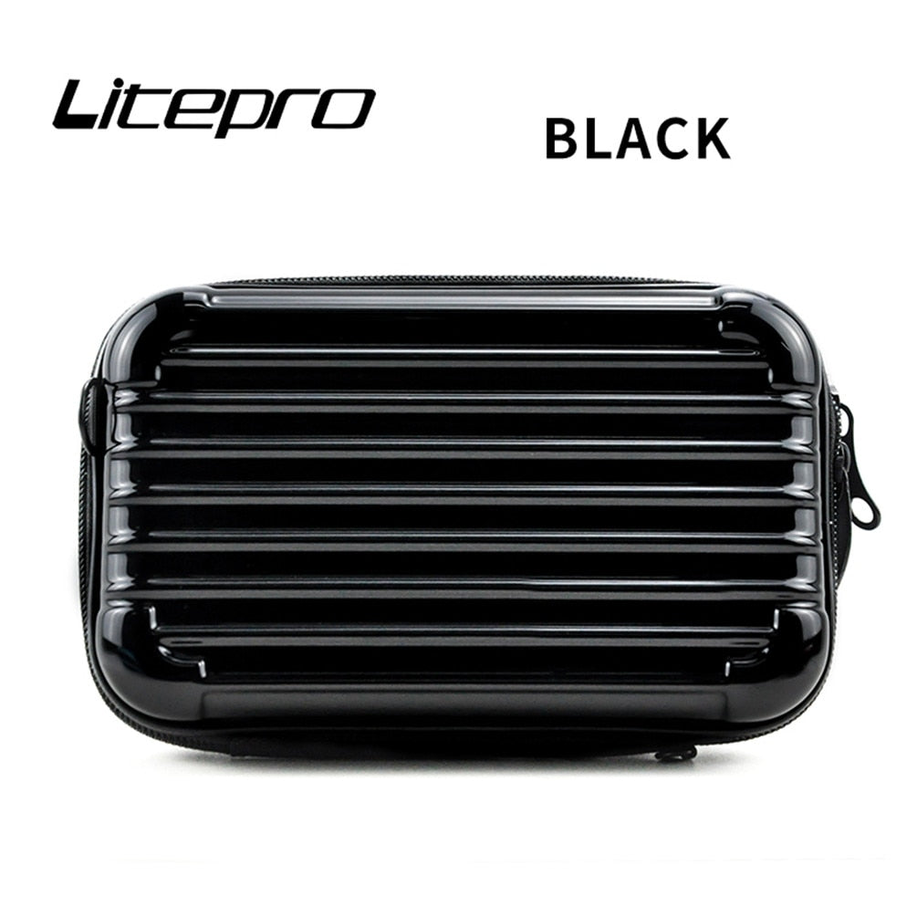 Litepro For Bromp Bicycle Pig Nose Bag Waterproof Mini Suitcase Storage Folding Bike Portable Headstock